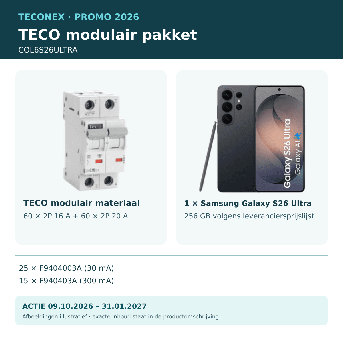 TECO - Promo Samsung Galaxy S26 Ultra 4P 40 A - COL6S26ULTRA