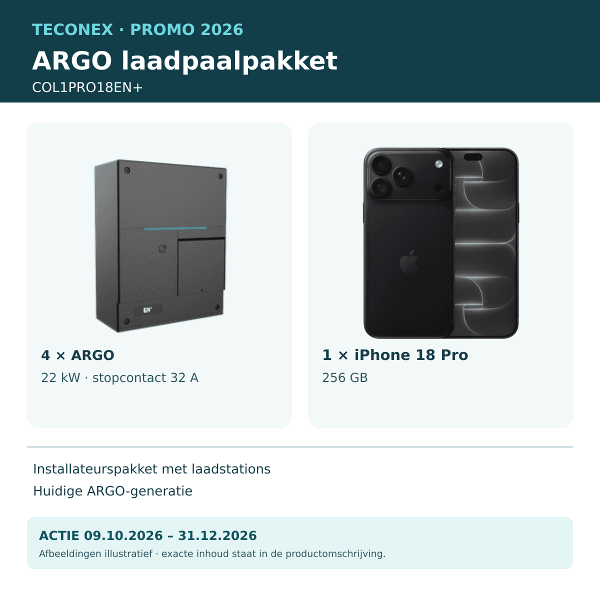 EN+ - Promopakket iPhone 18 Pro ARGO COL1PRO18 - COL1PRO18EN+