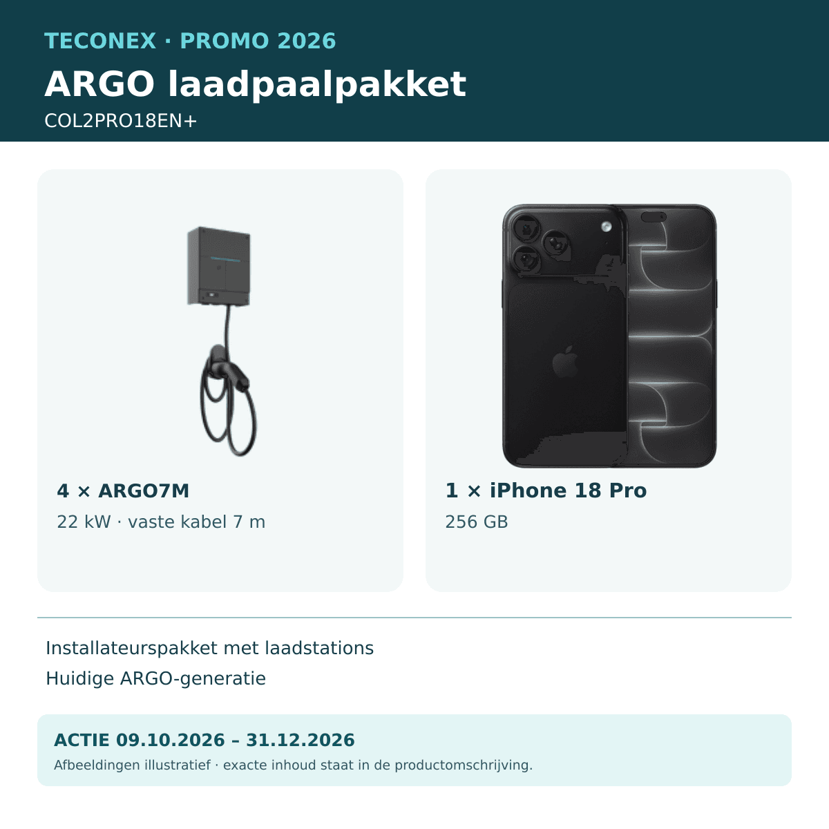 EN+ - Promopakket iPhone 18 Pro ARGO7M COL2PRO18 - COL2PRO18EN+