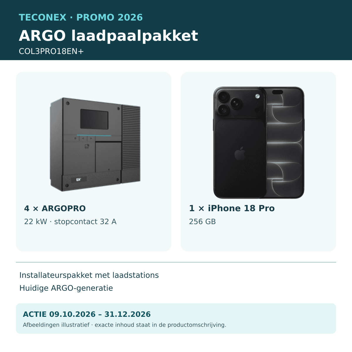 EN+ - Promopakket iPhone 18 Pro ARGOPRO COL3PRO18 - COL3PRO18EN+
