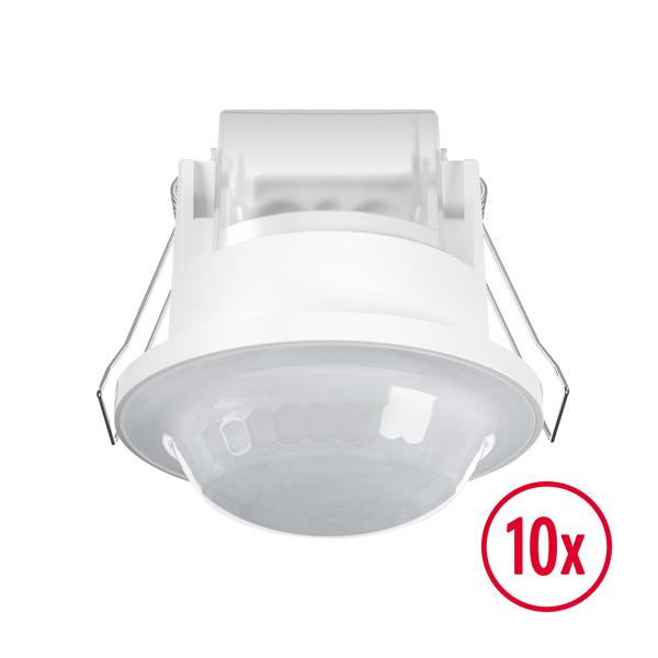 ESYLUX - 10x BASIC EXPRESS PD 360° 08 IR 1C FM IP23 WH - EB10431807