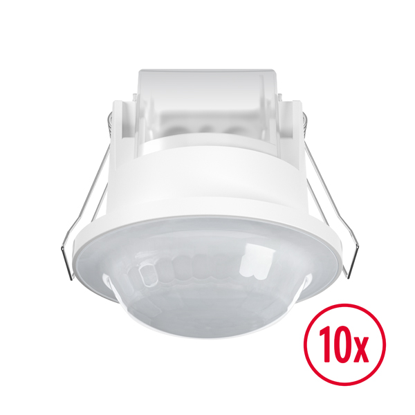 ESYLUX - 10x BASIC EXPRESS PD 360° 08 IR 1C FM IP23 WH - EB10431807