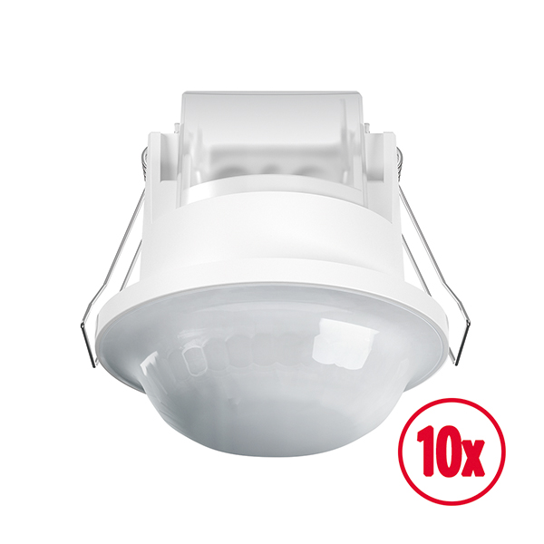 ESYLUX - 10x BASIC EXPRESS PD 360° 24 IR 1C FM IP23 WH - EB10432217