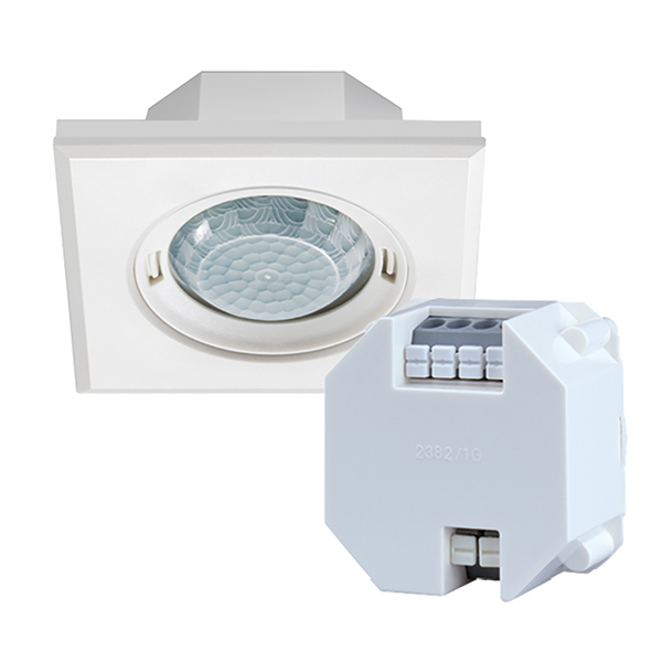 ESYLUX - PD FLAT 360i/8 SQUARE WHITE DALI SET - EP10428715