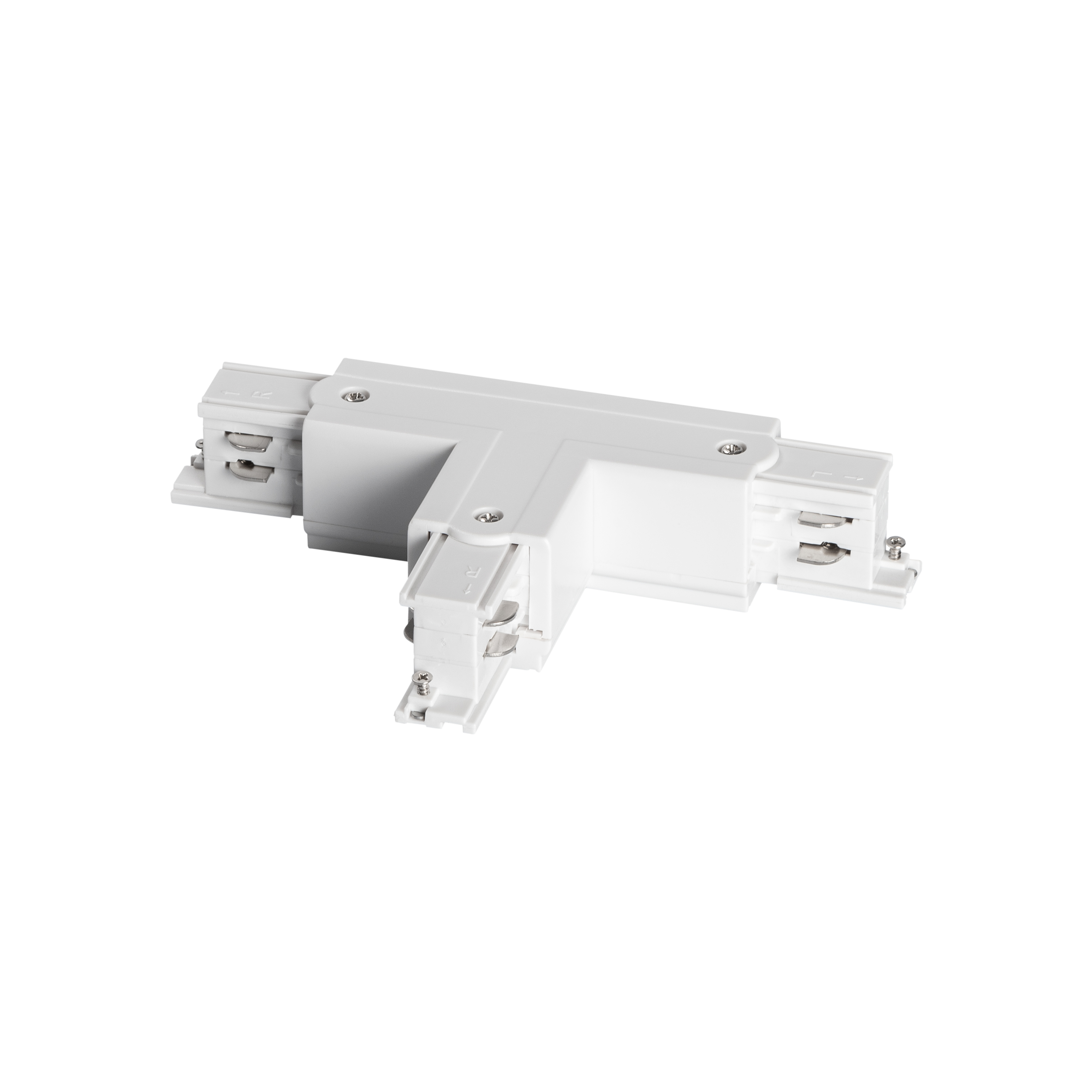 Prolumia - 3 Fase rail, T koppelstuk (aarde buitenzijde links), wit - 41093122