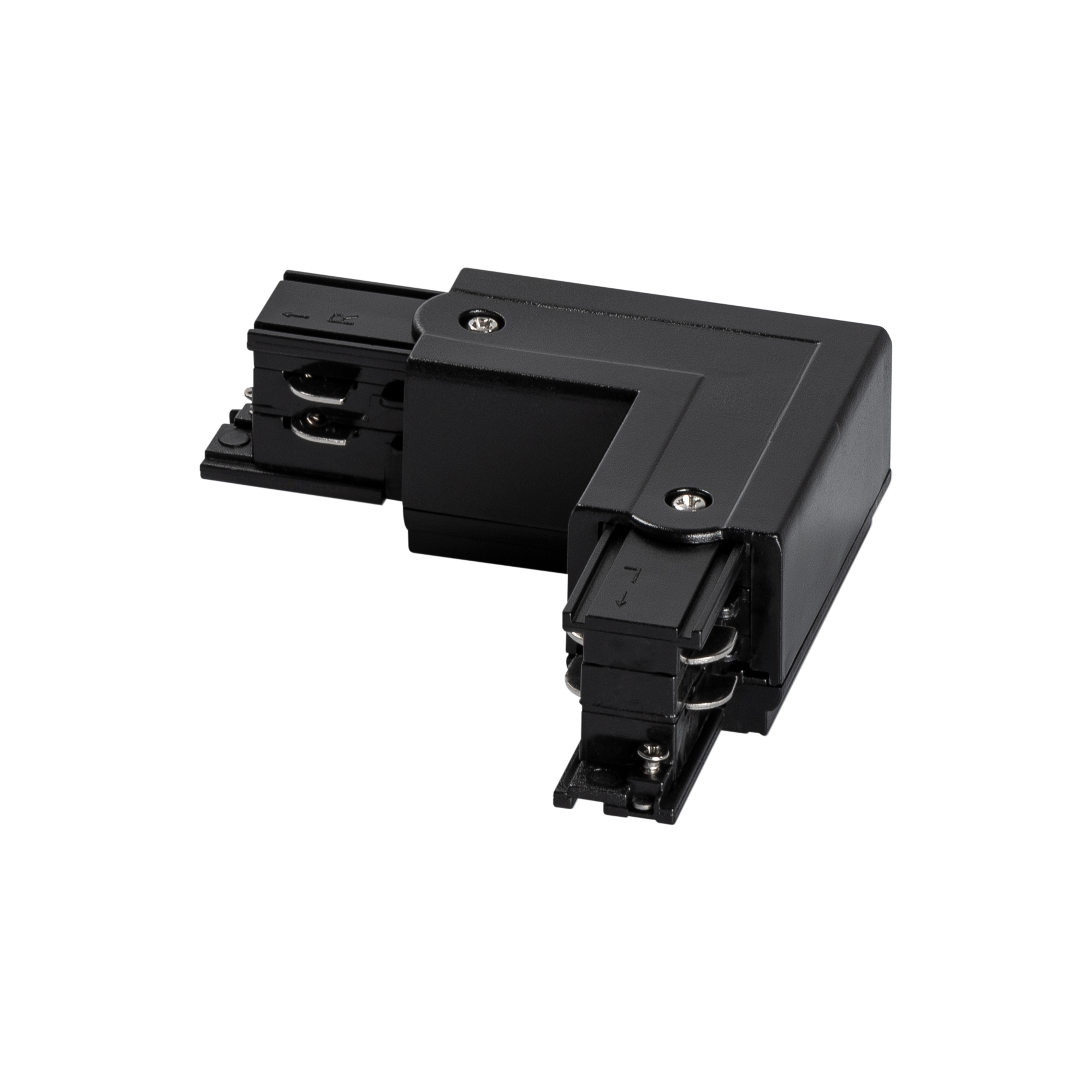 Prolumia - 3 Fase rail, L koppelstuk (aarde buitenzijde), zwart - 41093214