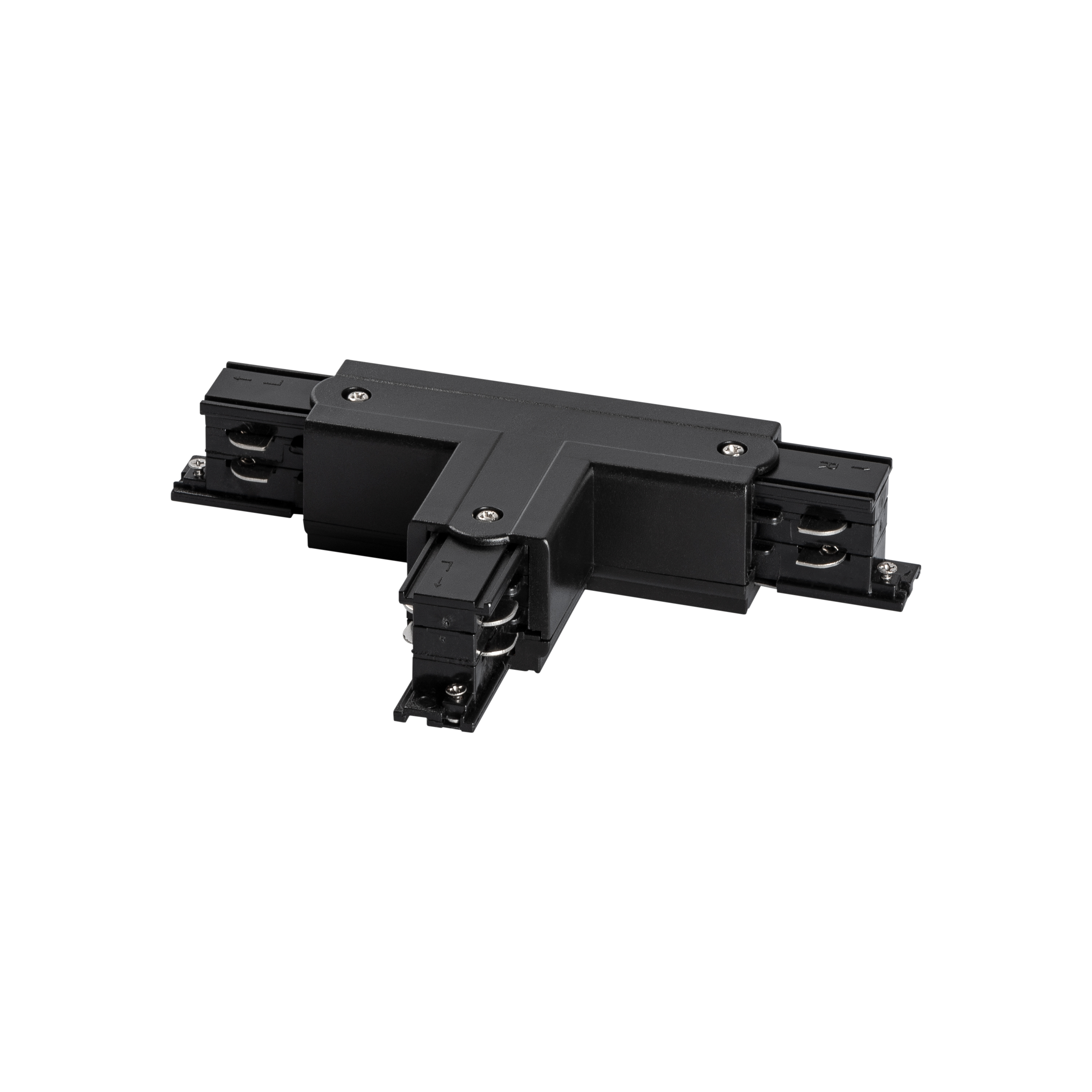 Prolumia - 3 Fase rail, T koppelstuk (aarde binnenzijde rechts), zwart - 41093219