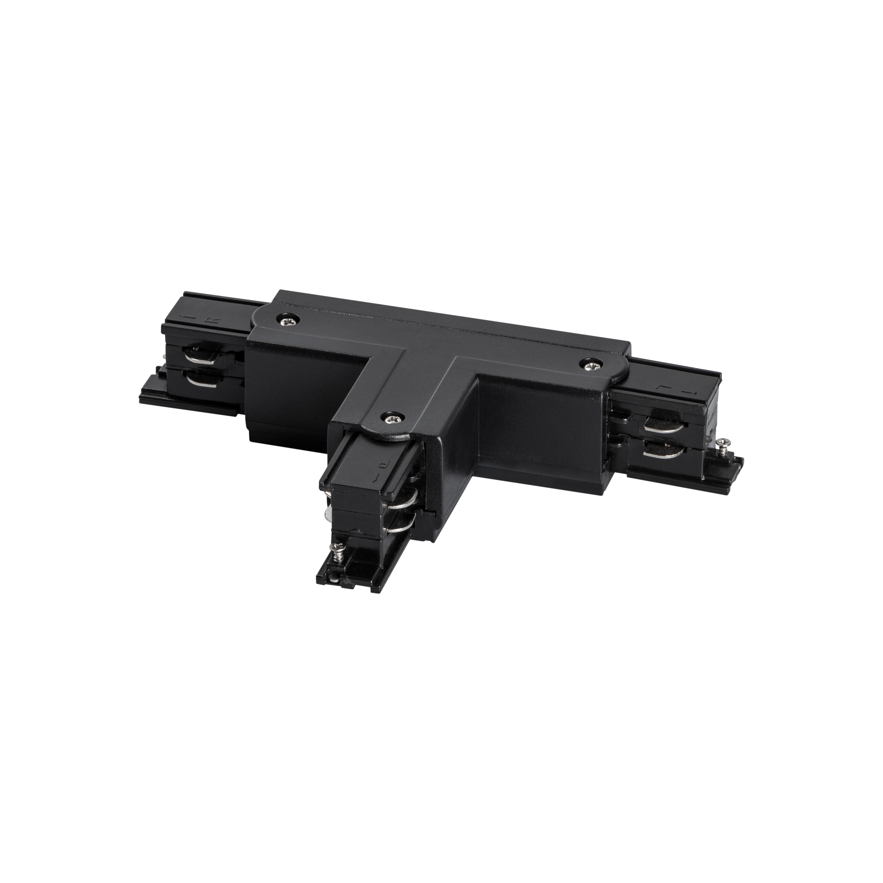 Prolumia - 3 Fase rail, T koppelstuk (aarde buitenzijde links), zwart - 41093222