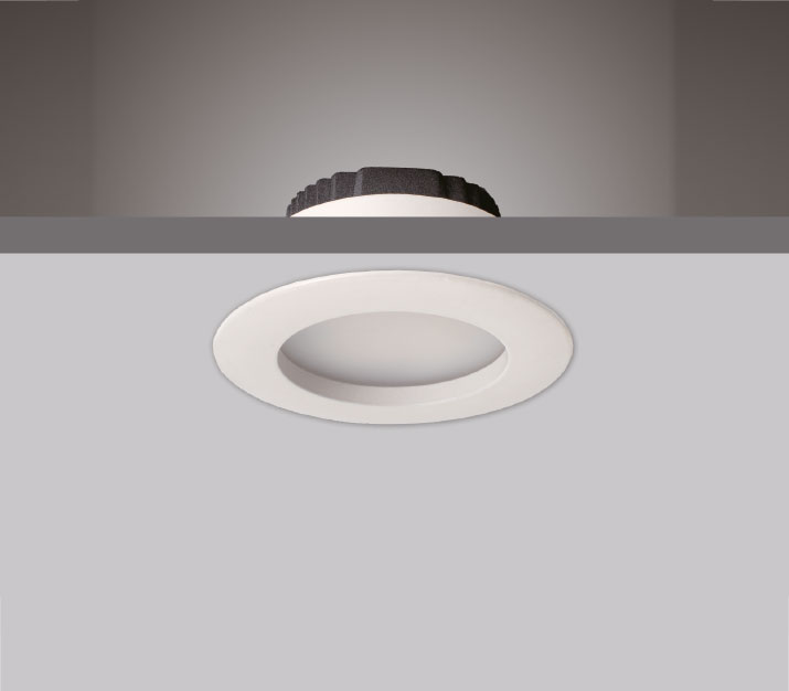 Prolumia - LED downlight,78mm, 7.6W, wit 110 graden, 4000K, inbouw, spa - 42145001