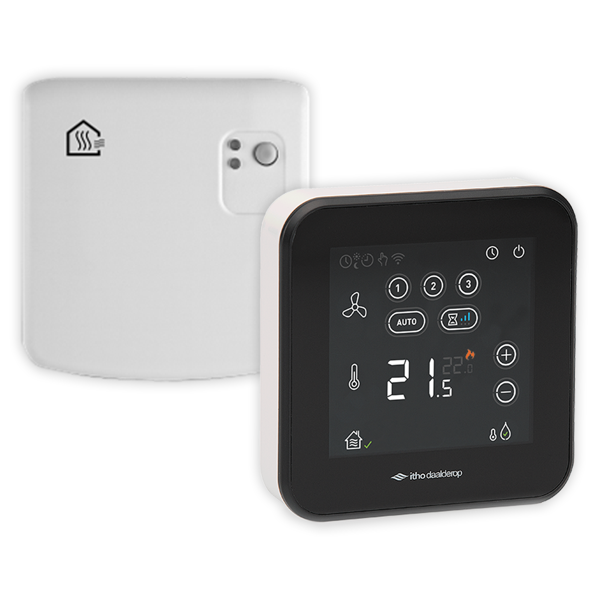 Itho Daalderop - Set Spider klimaatthermostaat met BDR91 T HP S/Amber - 03-00661
