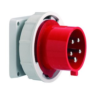 Bals - Toestelcontactdoos 6h 32A 5P 400V IP67 85x85 Inbouw Nikkel - 28109