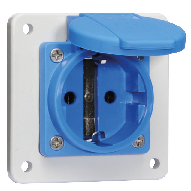 Bals - inbouw stopcontact 16A 2P+ randaarde 230V IP54, schroefaansl - 71105