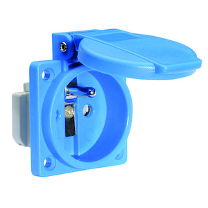 Bals - inbouw stopcontact 16A 2P+BA 230VIP54 quick connect blauw - 71118