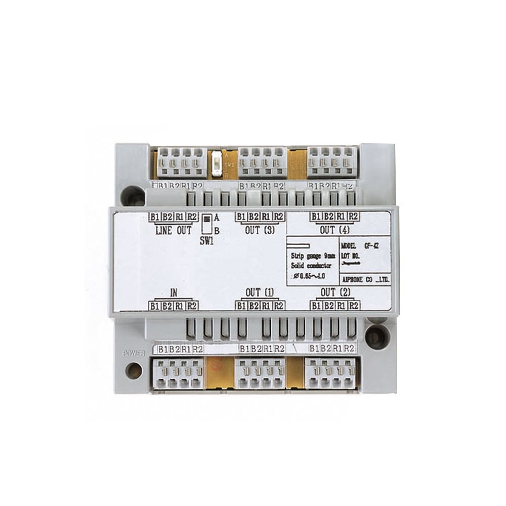 Aiphone - 4 kanaals videoverdeler voor sterkbekabeling - A01007725