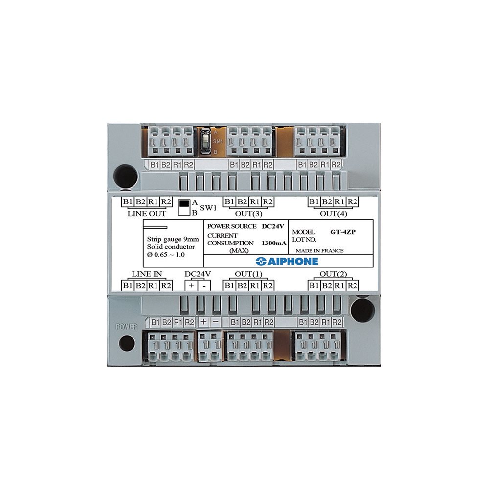 Aiphone - Vierkanaals videoverdeler voor GT1C7WL - A01008012
