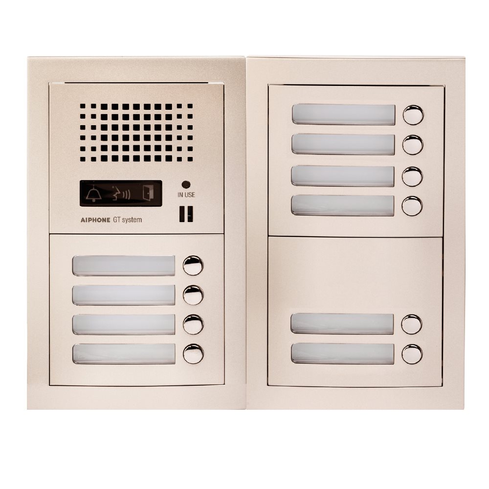 Aiphone - Samengestelde GT audio deurpost met 10 d - A01007900