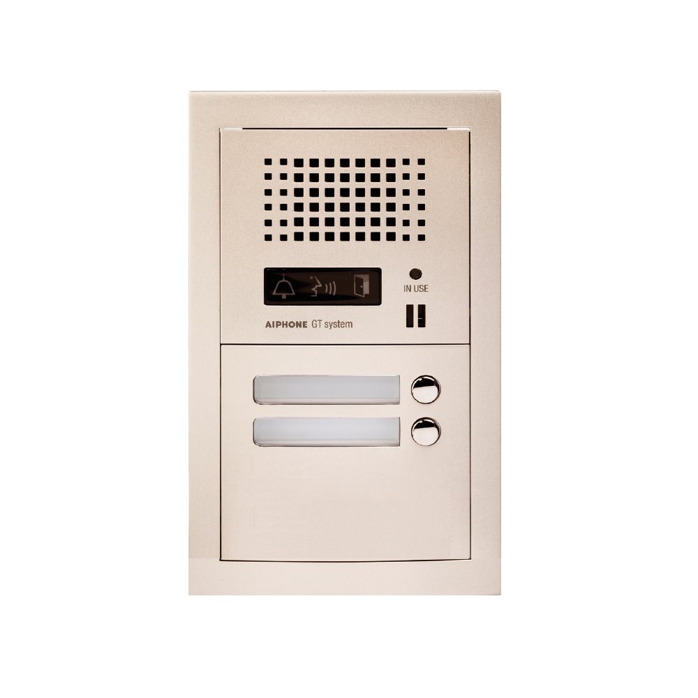 Aiphone - Samengestelde GT audio deurpost met 2 dr - A01007904