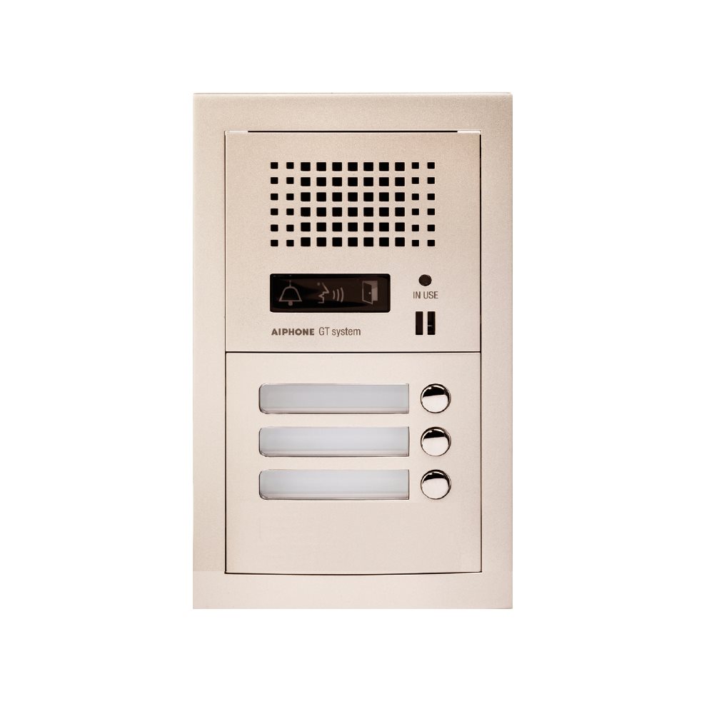 Aiphone - Samengestelde GT audio deurpost met 3 dr - A01007905