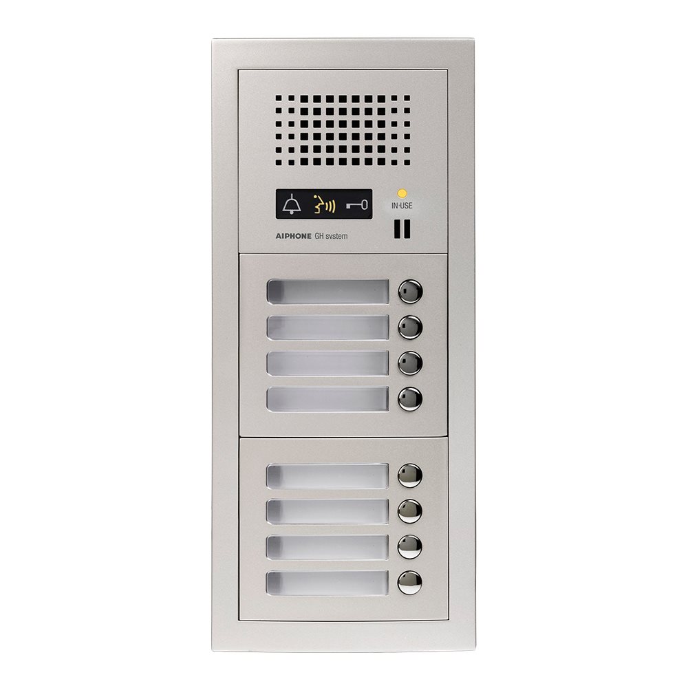 Aiphone - Samengestelde GT audio deurpost met 8 dr - A01007910
