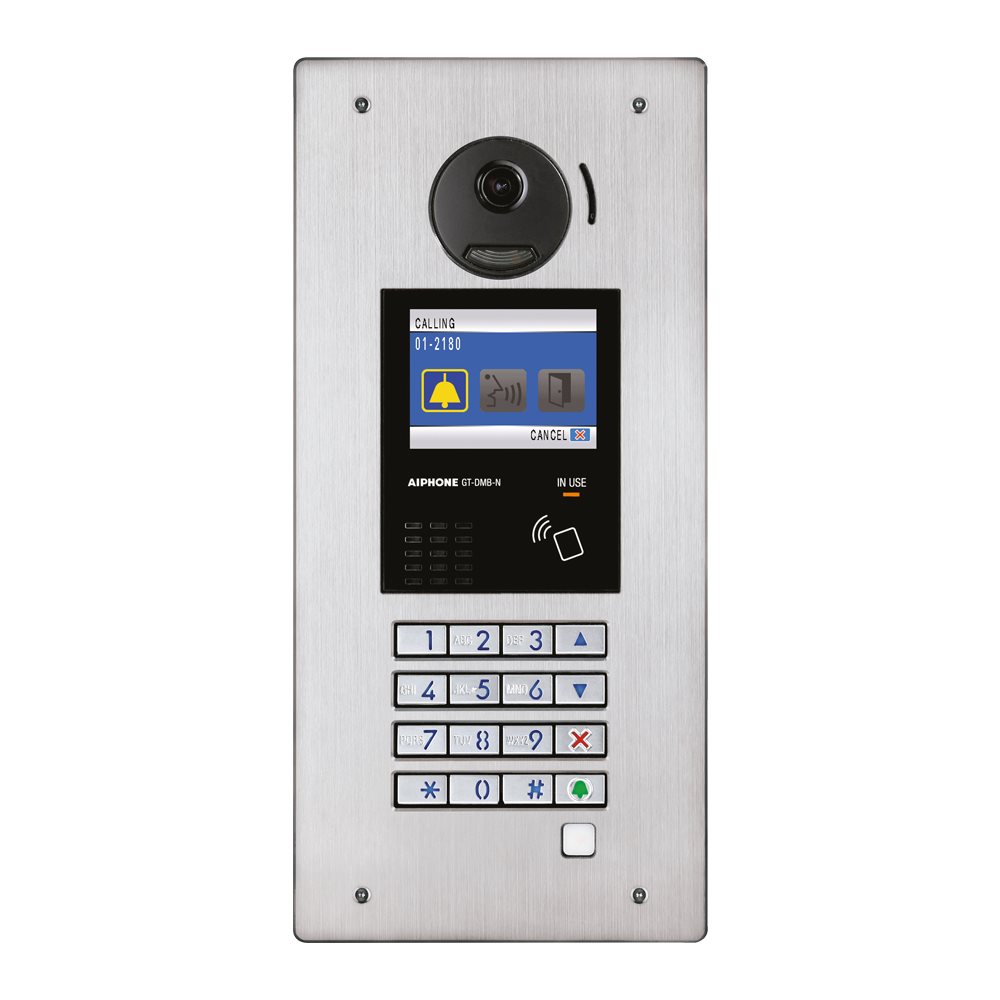 Aiphone - Inox deurpost met 170° camera & 3,5" kleurenLCD - A01007981