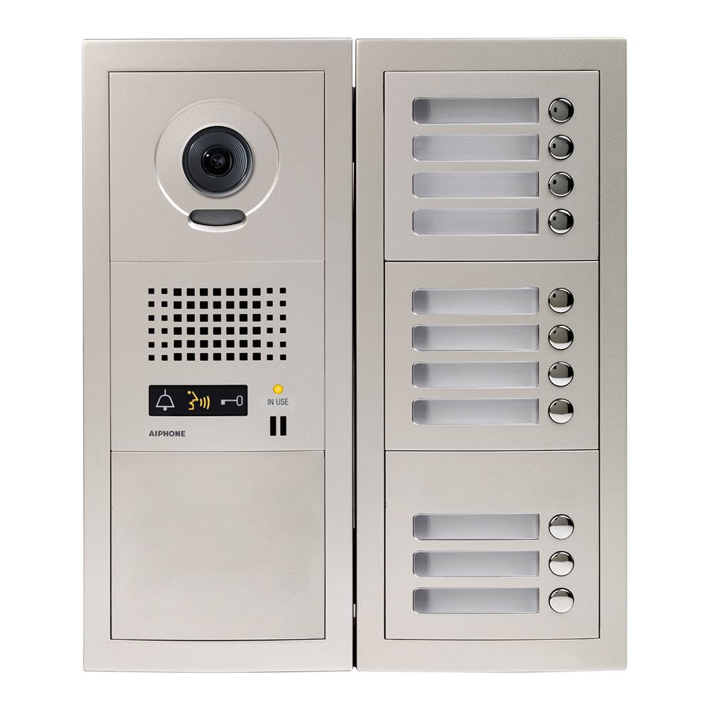 Aiphone - Samengestelde GT video deurpost met 11 drukknoppen - A01007913