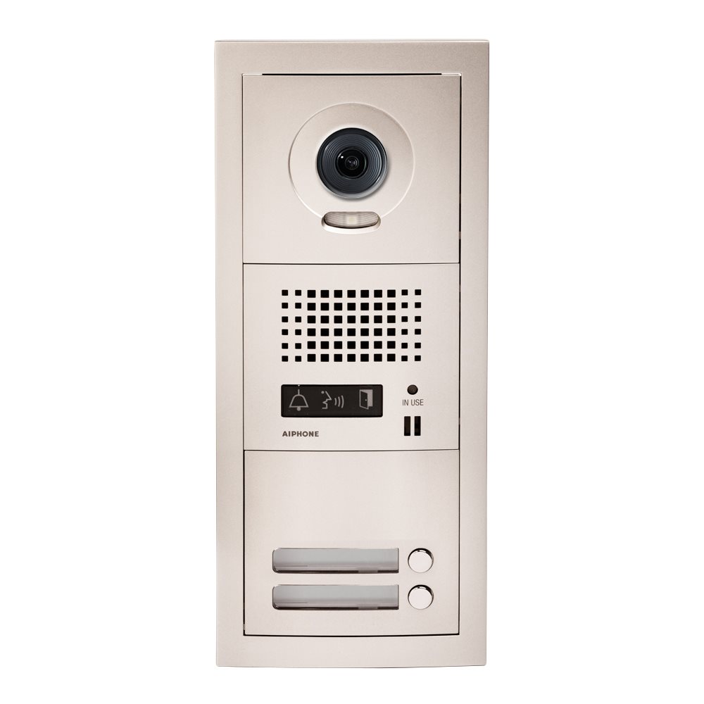 Aiphone - Samengestelde GT video deurpost met 2 drukknoppen - A01007916