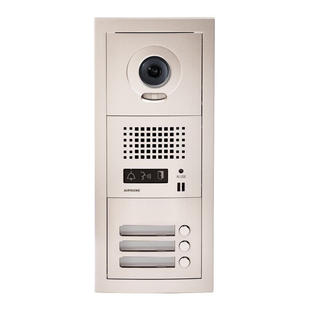Aiphone - Samengestelde GT video deurpost met 3 drukknoppen - A01007917