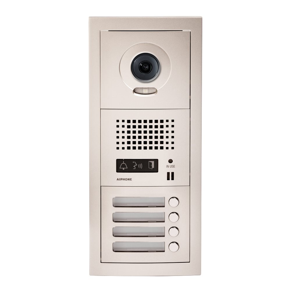 Aiphone - Samengestelde GT video deurpost met 4 drukknoppen - A01007918