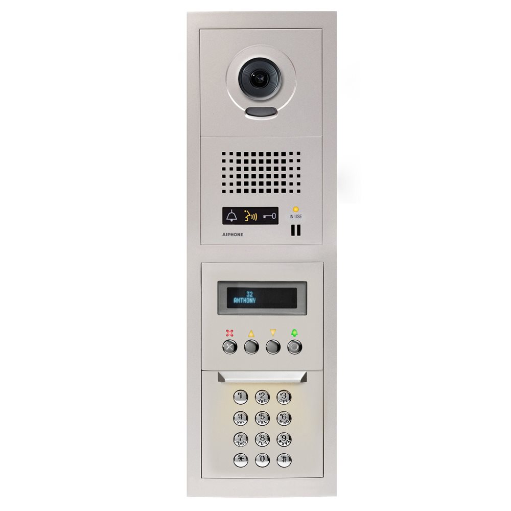 Aiphone - Inbouwdeurpost 170°cam, dig.naamz. 1x4 modules - A01007695