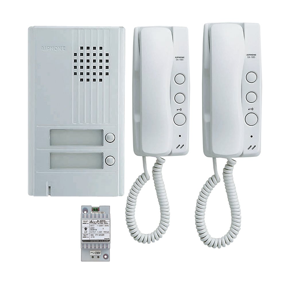 Aiphone - Analoge parlofoonkit voor 2 appartementen - A01008200