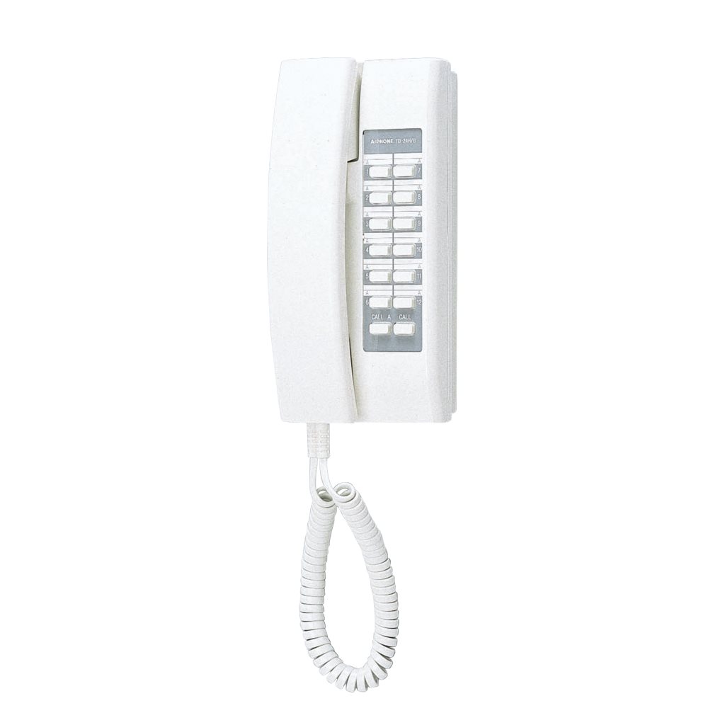 Aiphone - Intercom met hoorn, 24 kanalen wit - A01001853