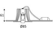 Indigo DO48730: DAX RD-230 inbouw spot wit 6W dimbaar 2700K / 3000K / 4000K / 6000K instelbaar IP65 - Image 2