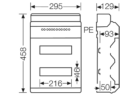 Hensel KV4224B - Automatenkast 24 modulen: 2 x 12x 18mm IP54 - Image 3