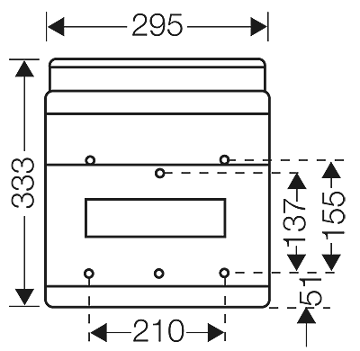 Hensel KV9112B - Automatenkast 12 modulen: 1 x 12 x 18mm IP65 - Image 3