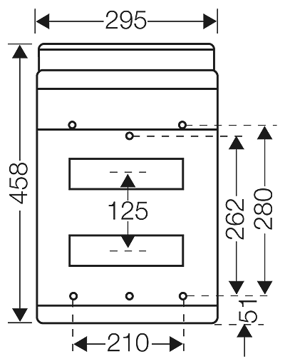 Hensel KV9224B - Automatenkast 24 modulen 2 x 12 x 18mm IP65 - Image 3