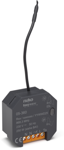 Niko - Universele draadloze Easywave dimmer (enkelpolig, één kanaal - 05-360