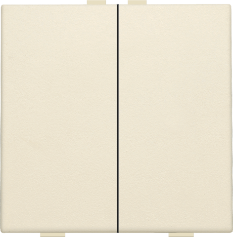 Niko - Tweevoudige drukknop voor Niko Home Control, cream - 100-51002