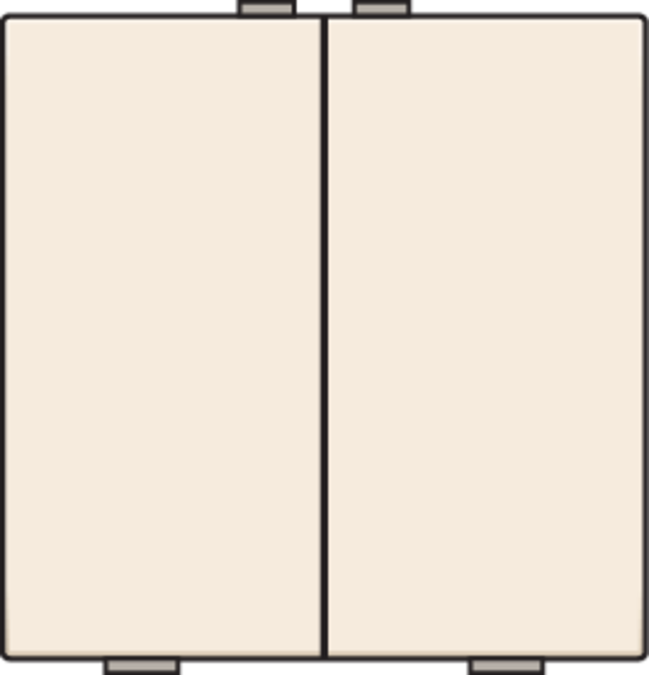 Niko 100-51002: Tweevoudige drukknop voor Niko Home Control, cream - Image 2
