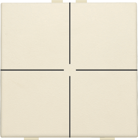 Niko - Viervoudige drukknop voor Niko Home Control, cream - 100-51004