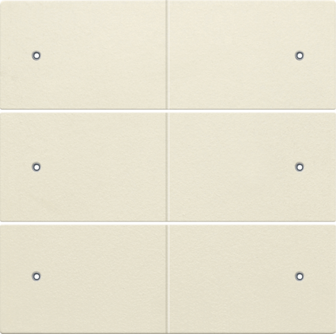 Niko - Afwerkingsset voor 6 voudige potentiaalvrije drukknop, 24 V, - 100-60150