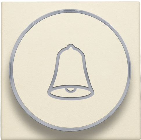 Niko - Afwerkingsset met doorschijnende ring met belsymbool voor dr - 100-64007