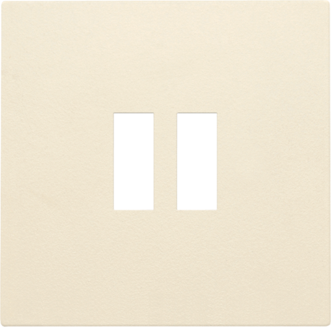 Niko - Afwerkingsset voor dubbele USB A lader, cream - 100-68001