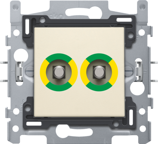 Niko - Stopcontact met dubbel potentiaalvereffeningscontact, sokkel - 100-69510