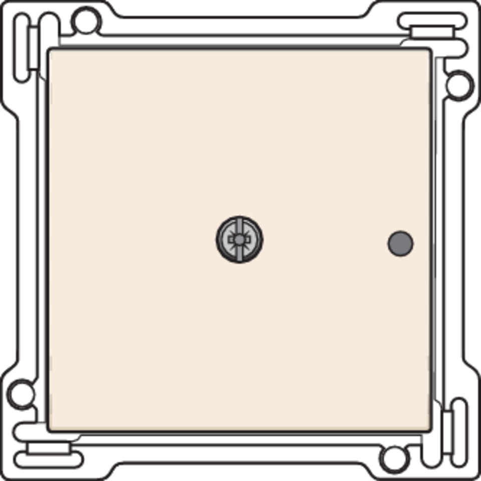 Niko 100-77001: Afwerkingsset voor 1-kanaals inbouw RF-ontvanger met enkelpolig (potentiaalvrij) schakelcontact of inbouw RF-ontvanger met rolluikfunctie, cream - Image 2