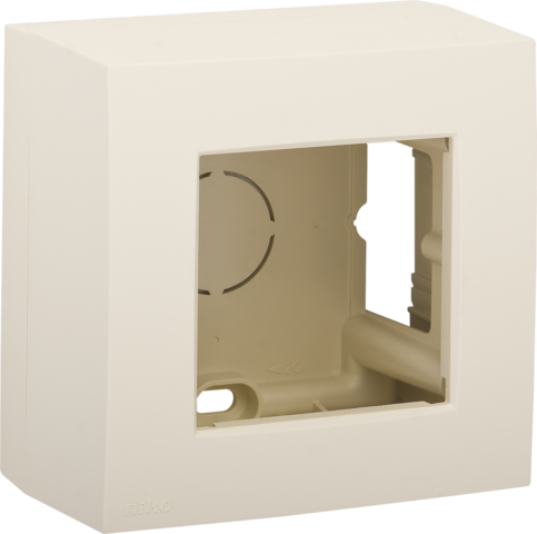 Niko - Enkelvoudige opbouwkit voor één inbouwfunctie, cream - 100-80100