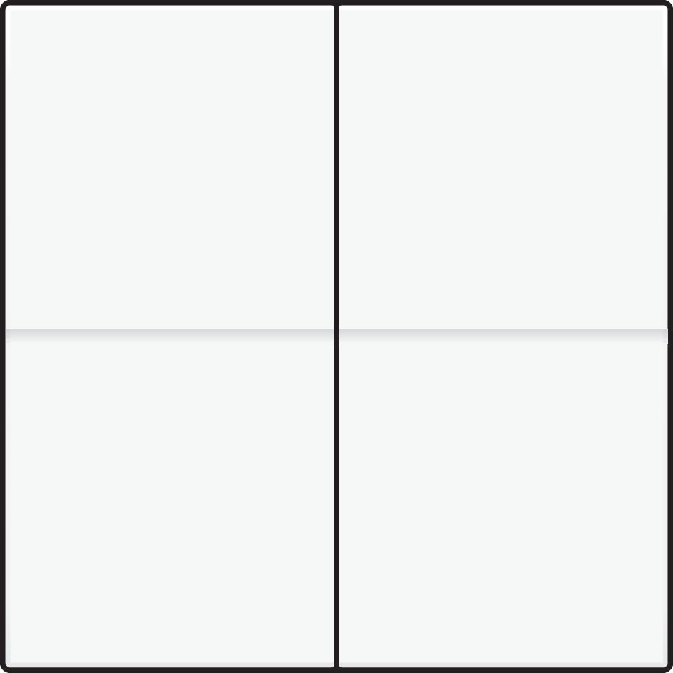 Niko 101-00060: Tweevoudige toets, voor draadloze dimschakelaar (Hue®, Bluetooth®, EnOcean®, KNX®), white - Image 2