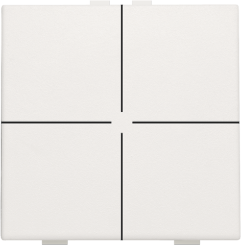 Niko - Viervoudige drukknop voor Niko Home Control, white - 101-51004