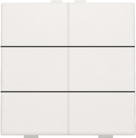 Niko - Zesvoudige drukknop voor Niko Home Control, white - 101-51006