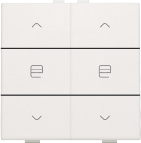 Niko - Dubbele motorsturingsbediening voor Niko Home Control, white - 101-51036