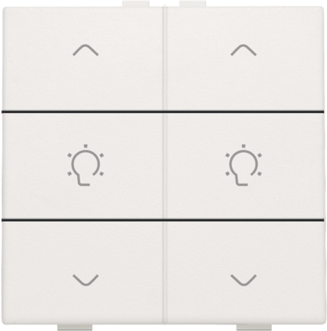 Niko - Dubbele dimbediening voor Niko Home Control, white - 101-51046